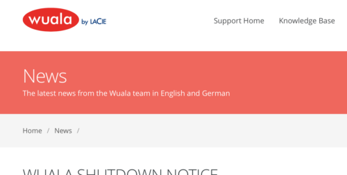 Wuala Follows Cyphertite and Announces Closure